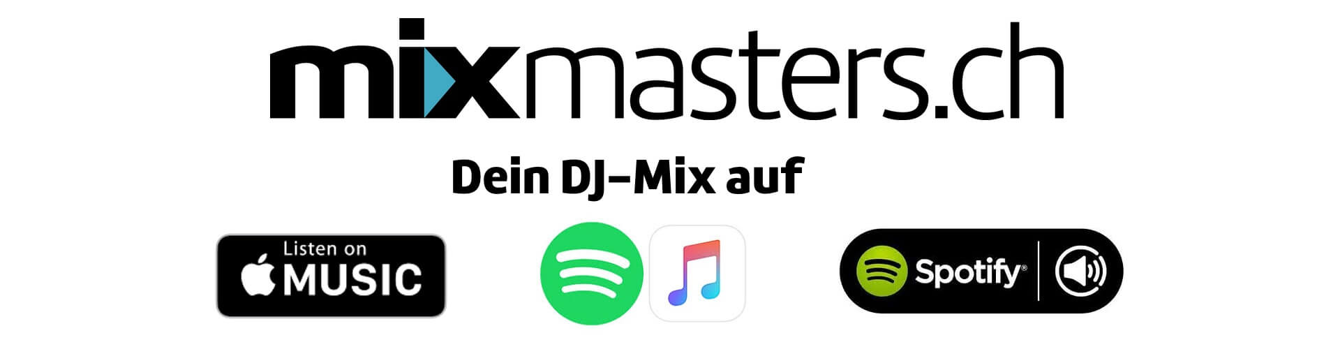 Dein DJ Mix auf Apple Music & Spotify